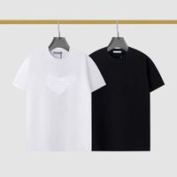 Wholesale 2021ss Minimalism cotton lovers T shirt fashion nice High quality casual loose Men s short sleeves American fashion round neck top