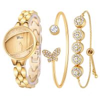 Wholesale Wedding Jewelry Ladi K Gold Plated Quartz Wrist Watch And Bracelet Gift Sets