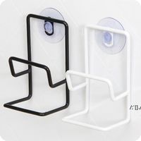 Wholesale kitchen Metal Suction Cup Sink Drain Rack Wall Sucker Sponge Storage Drying Holder Soap Stand Dish Cloth Organizer BY SEA RRB13588