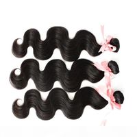 Wholesale 100 Peruvian Unprocessed Hair Weft quot quot quot Virgin Hair Bundles Body Wave Dyeable Natural Color Double Weft Greatremy