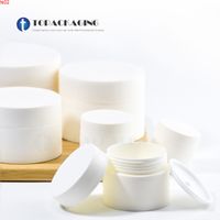 Wholesale 3 g White Plastic Tins Cream Jars Wax Containers Empty Cosmetic Container Small Eye Shadow Pothigh qualtity