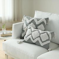 Wholesale Pillow Case INS NerdiicPlush Sofa And Bed Fringed Pillowcase Polyester Cotton Body Cover Home Decoration Accessories