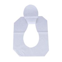Wholesale 250Pcs Disposable Toilet Seat Covers Portable Flushable Universal Safety Hygienic Protection Wood Pulp Potty Shields Pad