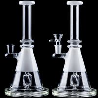 Wholesale Headshop999 CSYC GB043 About Inches Height G Big Base White Mouth Glass Water Bong Smoking Pipes