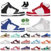 Wholesale Top Quality Women Mens Casual Shoes SB High Black White Kentucky University Red Grey Parra Abstract Art Undefeated Skateboard Low UNC Coast Trainers Pro Sneakers