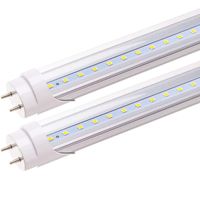 Wholesale 4FT T8 LED tube K white light lm w double ended ballast bypass garage warehouse store bulb double needle transparent cover non dimmable pack