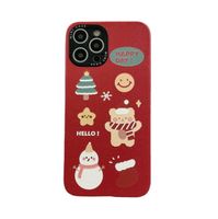 Wholesale Cell Phone Cases Suitable for iphone13pro mobile phone case Apple cartoon Christmas bear skin texture tpu soft shell airpods