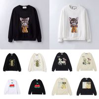 Wholesale 21ss Womens Mens Hoodies Fashion Cat Animal autumn and winter men s long sleeve Hooded Pullover Clothes Sweatshirt