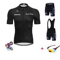 Wholesale Racing Sets MTB Road Bike Clothes Dress Cycling Jerseys Set Short Sleeve Men Wear Suit Maillot Pro Team Breathable Bicycle Glasses Sunglasse