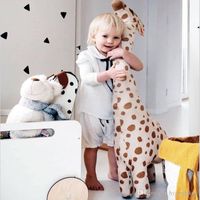 Wholesale 67cm cute giant size giraffe plush toy cute stuffed animal soft giraffes doll toys for children baby birthday gift