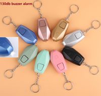 Wholesale Alarm systems Rechargeable device decibel personal siren flashlight smart loud attack panic keychain security factory price