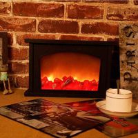 Wholesale Simulate Flame Effect LED Fireplace USB Battery Powered Lamp Living Room Lighting Decor