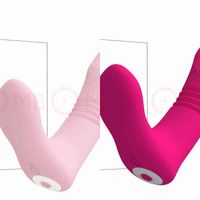 Wholesale NXY Vibrators Telescopic Vibrator for Woman Wearable Heating Butterfly Dildo Panties Adult Sex Toys Anal G Spot Clitoris Stimulator