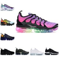 Wholesale Sale New TN Plus Mens Running Shoes Pink Sea Triple Black White Red Voltage Purple USA Lemon Lime Bumblebee Be True Trainers Sports Sneakers
