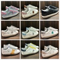 Wholesale Italy Brand Hi Star Sneakers Golden Shoe Classic Double height Bottom Do old Dirty Gooses luxury Designer Man Women Shoes high quality