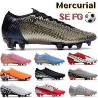 Wholesale 2022 Soccer cleats Shoes Mercurial Vapor Elite SE FG triple black white chosen rose pink gold purple Mens designer football boots sneakers