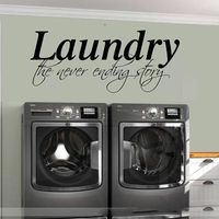 Wholesale Wall Stickers Laundry Room Quote Decal Large The Never Ending Story Sticker Home Decor Wallpaper C832