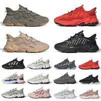 Wholesale Trace Cargo Pale Nude Hi Res Red Leather ozweego mens Running Shoes Black Blue triple Cloud Multi Taped Seams Grey Solar Green men women trainers sports sneakers