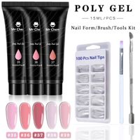 Wholesale Nail Gel Mr Chem Poly Manicure Set ml Clear UV Varnish Polish Kit Quick Building Long Lasting Extension Nails Art Uñas