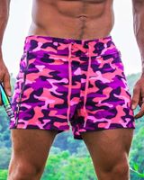 Wholesale New Mens Swim Shorts Quick Dry Summer Beach Board Swimwear Fashion Volley Shorts with Mesh Lining Swimming Trunks Shorts X0712