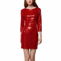 Wholesale Casual Dresses Women s Sequins Backless Slim Sexy Cocktail Party Mini Dress Club Short Robe Femma