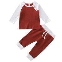 Wholesale Kids Designer Clothes Girls Candy Color Pajamas Sets Boys Summer Casual Nightwear Cotton Short Sleeve Tops Shorts Pants Sleep Suits WMQ625