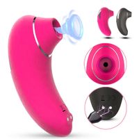 Wholesale G Spot Clitoris Vagina Oral Nipple Sucking Vibrator Sex Toys For Women Squirting Stimulation Blow Job Sex Licking Vaginal Device P0818