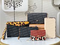 Wholesale wild Animal Print Clutch Bag Leopard Prints Wristlet Key Pouch Fall Small Leather Goods For Sale