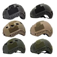 Wholesale Cycling Helmets Tactical Protective Helmet Adjustable Straps Side Rails Protect Equipment Gear For Military Gaming CS