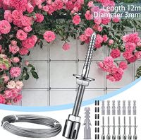 Wholesale Fencing Trellis Gates Stainless Steel Climbing Aid For Plants Net Gardens And Greenhouses Complete Set With Wall Brackets