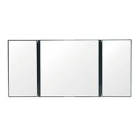 Wholesale Motorcycle Mirrors PC Car Vanity Folding Visor Mirror Adjustable Auto Makeup Tri fold For