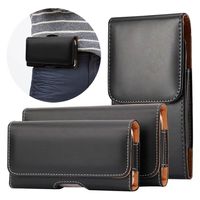 Wholesale Clip Belt PU Leather Phone Cases For iPhone pro SE XR Samsung Huawei Xiaomi Pouch Bag Flip Cover