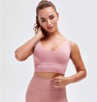 Wholesale 2021 new women Tops Tees T Shirt sports underwear women s tight fitting shock absorption beauty back yoga vest running fitness bra shirt