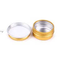 Wholesale NEW10ml Aluminum Jar Tin Cans Empty Containers Bottles with Screw Lids for Cosmetic Candle Spices Candy Coffee Beans RRD11193