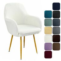 Wholesale Elastic Spandex Fabric Armchair Sloping Arm King Back Chair Cover Wingback Sofa Slipcover Protector For Bar Hotel Banquet