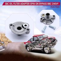 Wholesale Parts Car BBC SBC Oil Filter Adapter Spin On With Bypass For Chevy Screw pass Valve