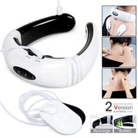 Wholesale Rechargeable Battery Electric Neck Massager Pulse Back Mode Power Control Infrared Pain Relief Neck Physiotherapy Instrument Q0603