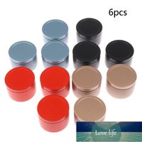 Wholesale 6Pcs Sealed Tins Storage Containers Mini Portable Coffee Bean Tinplate Candle Making Travel With Airtight Lids Anti Rust Tea Can