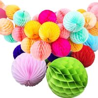 Wholesale Christmas Decorations HAOCHU Large Size Tissue Paper Honeycomb Balls cm For Wedding Birthday Party Home Garden lot1