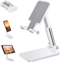 Wholesale Portable Metal Phone Stand with Adjustable Angel Cell Phone Stand for Desk Compatible with Tablet Kindle iPad Hands Free Holder