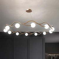 Wholesale Pendant Lamps G9 Gold Chandelier Lighting For Dining Living Room Bedroom Ring Led Modern Simple Glass Ball