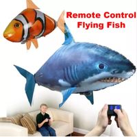 Wholesale RC Wedding Remote Control Flying Air Balloon Shark Air Swimmer Fish Infrared RC Fly Clown Fish Kid Gift Party decorative toy