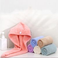 Wholesale Dry Hair Cap Microfiber Quick Shower Magic Absorbent Towel Drying Turban Wrap Spa Bathing Caps WY1450