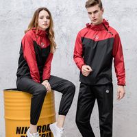 Wholesale Men s Tracksuits ANSZKTN Sauna Suit Mens Womens Gym Clothing Set Hoodies Pullover Sportswear Running Fitness Weight Loss Sweating Sports
