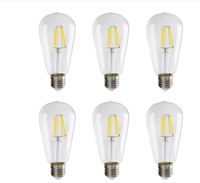 Wholesale LED tungsten bulb ST64 Filament Bulb W W W E27 Retro Edison V Vintage Lamp K K Glass Lamp