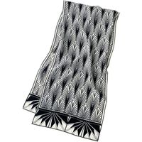 Wholesale Scarves Black And White Design Ribbon Neck Scarf Natural Skin Accessory High Grade Lady Pure Silk Crepe De Chine Long Towel KZSCJ60