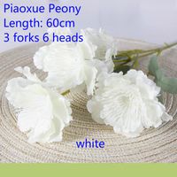 Wholesale Decorative Flowers Wreaths Artificial Floating Snow Peonies Heads Bouquet White Pink Silk Fake Wedding Home Decoration