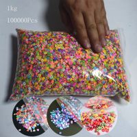 Wholesale 1kg Pc D Polymer Clay Tiny Strawberry Fruit Slices Smile Love Heart DIY Nail Art DIY Decorations Supplies