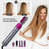 Wholesale Electric Hair Dryers In Hairs Comb Negative Ion Straightener Brush Blow Dryer Air Wrap Curlings Wand Detachable Brushes Kits Curler Dry Styler