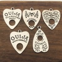Wholesale 2pcs ouija shape board pendant charm tibetan silver plated pendants antique jewelry making diy handmade craft